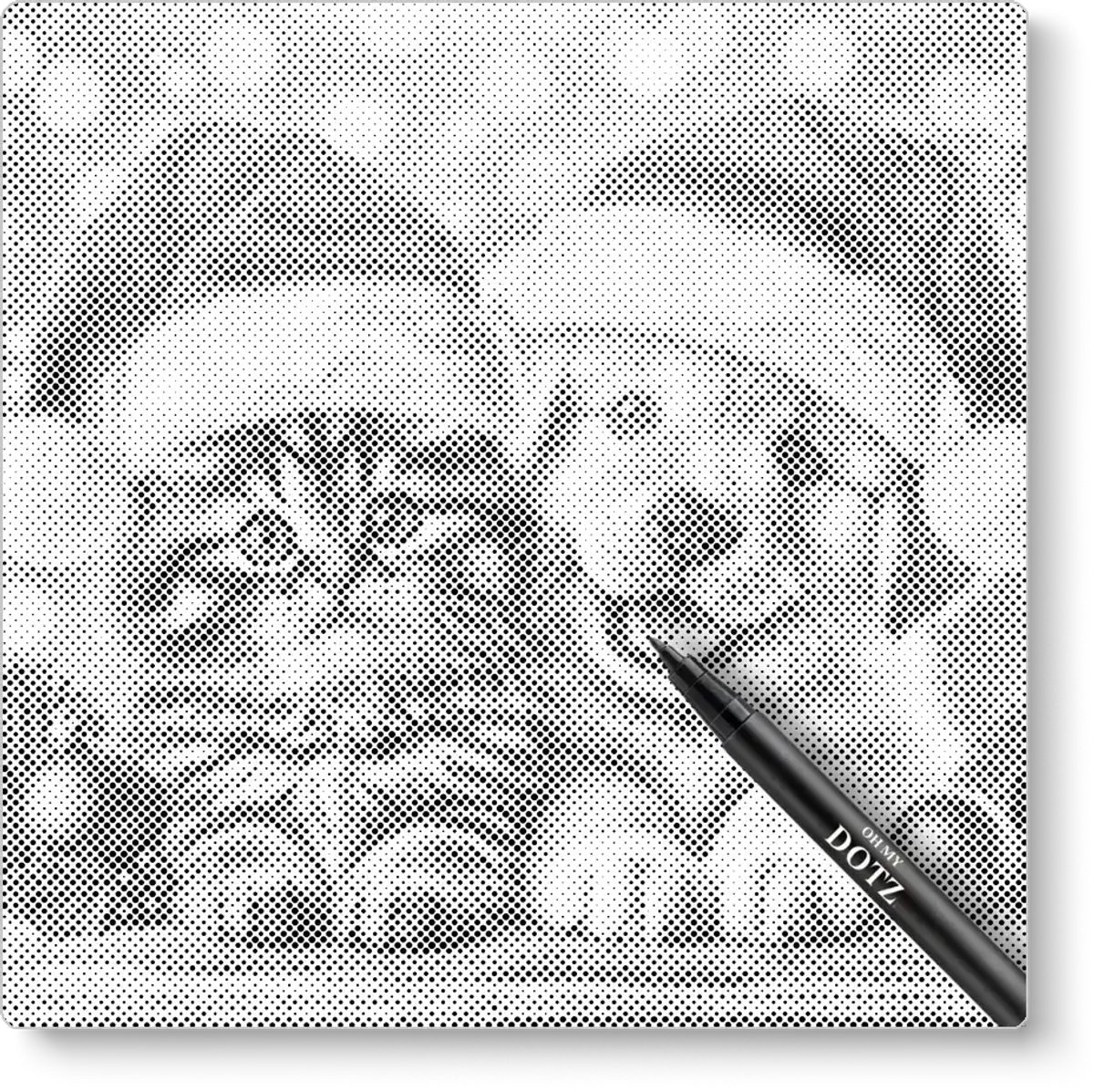 Kerst Kitten en Puppy | Stippelschilderij | 50x50cm  Meest gekozen | Dot painting | Oh My Dotz | Dots stippen | Diamond painting & Schilderen op nummer alternatief | Sinterklaas | Kerst